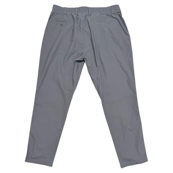 Under Armour EUC Thread Borne Gray Flat Front Straight Leg Golf Pants 40/32 - Picture 7 of 11